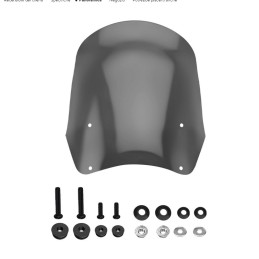 PARE-BRISE SUPÉRIEUR POUR CARÉNAGE CLUB WARRIOR HARLEY DAVIDSON