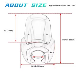 PARABREZZA CUPOLINO CLUB WARRIOR 15.75" DARK HARLEY DAVIDSON FXDB DYNA STREET BOB 2006-17