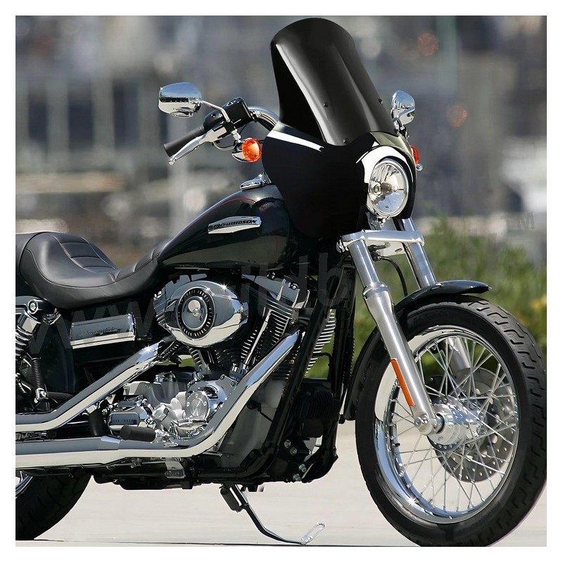 WINDSCHUTZSCHEIBE CLUB WARRIOR 15.75" DARK HARLEY DAVIDSON FXDB DYNA STREET BOB 2006-17