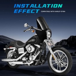 WINDSCHUTZSCHEIBE CLUB WARRIOR 15.75" DARK HARLEY DAVIDSON FXDB DYNA STREET BOB 2006-17