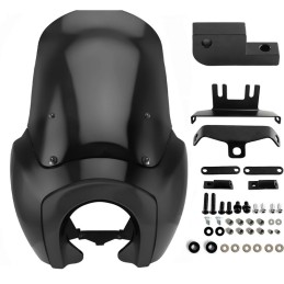 WINDSHIELD CLUB WARRIOR 15.75" DARK HARLEY DAVIDSON FXDB DYNA STREET BOB 2006-17