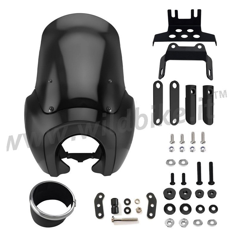 WINDSCHUTZSCHEIBE CLUB WARRIOR 15" DARK HARLEY DAVIDSON HARLEY DAVIDSON FXLRS SOFTAIL LOW RIDER S 2020-24