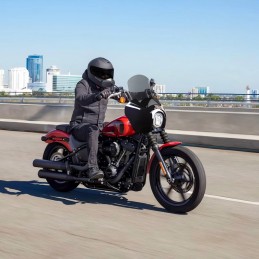 copy of WINDSCHUTZSCHEIBE CLUB WARRIOR 15" GRAU GERÄUCHERT HARLEY DAVIDSON FXBB SOFTAIL STREET BOB 2018-24