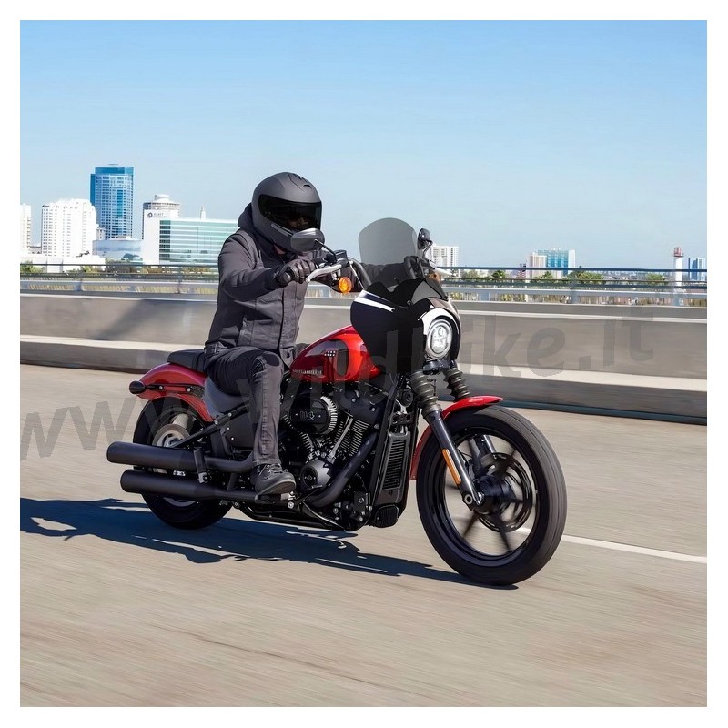 WINDSHIELD CLUB WARRIOR 15" GREY SMOKED HARLEY DAVIDSON FXBB SOFTAIL STREET BOB 2018-24