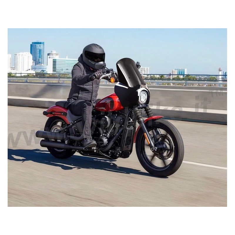 PARE-BRISE CARÉNAGE CLUB WARRIOR 15" DARK HARLEY DAVIDSON FXBB SOFTAIL STREET BOB 2018-24