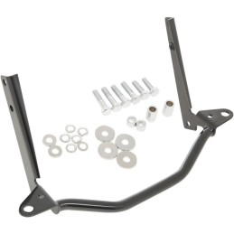 KOMPLETTE SCHWARZE HALTERUNG FÜR ZUSATZSCHEINWERFER OEM 57852-02A HARLEY DAVIDSON FLS SOFTAIL 00-17