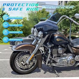 PARABREZZA CARENATURA NERA BATWING HARLEY DAVIDSON FLHR ROAD KING 1994-2025