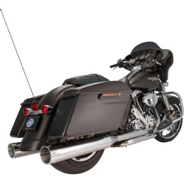 CHROME EXHAUSTS MUFFLER SLIP-ON S&S MK45 TRACER HARLEY DAVIDSON FLH FLT TOURING 1995-2016