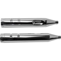 SCARICHI MARMITTE SLIP-ON S&S MK45 TRACER CROMATI HARLEY DAVIDSON FLH FLT TOURING 1995-2016