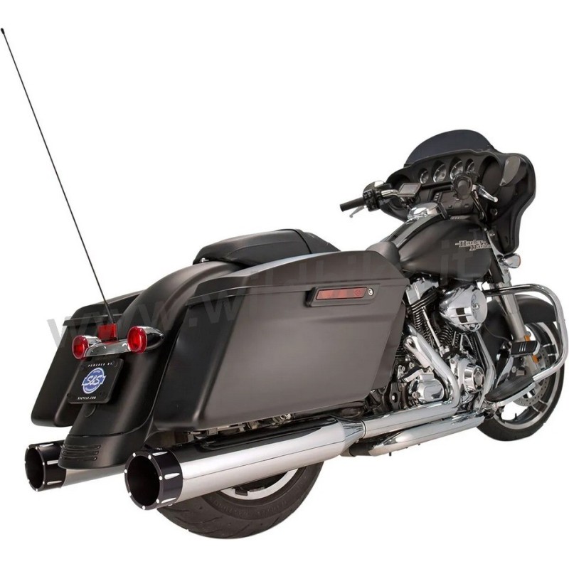 AUSPUFF SCHALLDÄMPFER SLIP-ON S&S MK45 TRACER CB HARLEY DAVIDSON FLH FLT TOURING 1995-2016