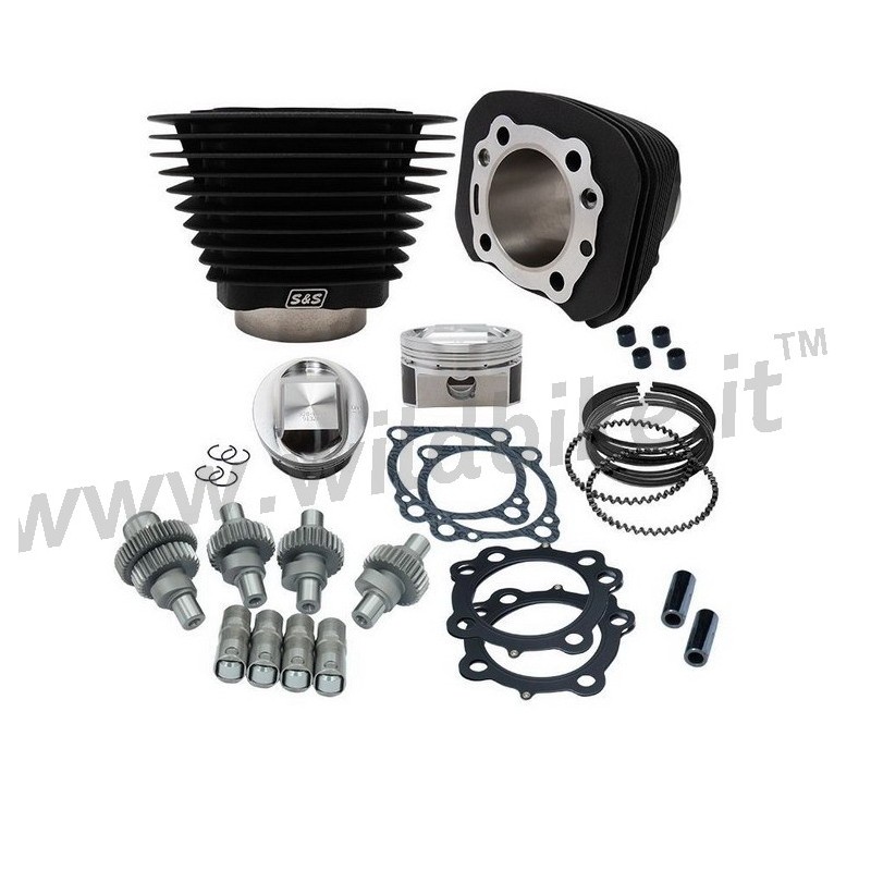 S&S KIT HOOLIGAN BIG BORE 1250 CC NOIR HARLEY DAVIDSON 1200 SPORTSTER 2000-2022