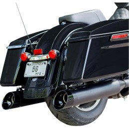 POT D'ECHAPPEMENTS SLIP-ON S&S MK45 CUTLASS NOIR HARLEY DAVIDSON FLH FLT TOURING 1995-2016