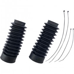 BLACK FORK BOOTS GATORS SET 49 MM 9" HARLEY DAVIDSON XL 1200X FORTY EIGHT 2016-2022