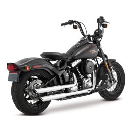 AUSPUFFANLAGEN SLIP-ON VANCE & HINES TWIN SLASH 3" VERCROMT HARLEY DAVIDSON FLS SOFTAIL 2007-2017