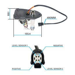 KOMPLETTE KRAFTSTOFFPUMPENGRUPPE KIT OEM HARLEY DAVIDSON XL SPORTSTER 2007-2021
