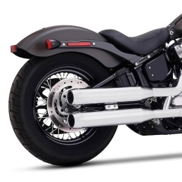 EXHAUST MUFFLERS RINEHART SLIP-ON 3.5" CHROME HARLEY DAVIDSON SOFTAIL 2018-2025