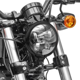 BLACK SIX LED FRONT HEADLIGHT BODY EU APPROVED 5.75 SUPERLIGHT FOR MOTORCYCLE