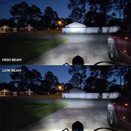 GRUPPO OTTICO FARO ANTERIORE A 6 LED OMOLOGATO 5.75 SUPERLIGHT NERO PER MOTO