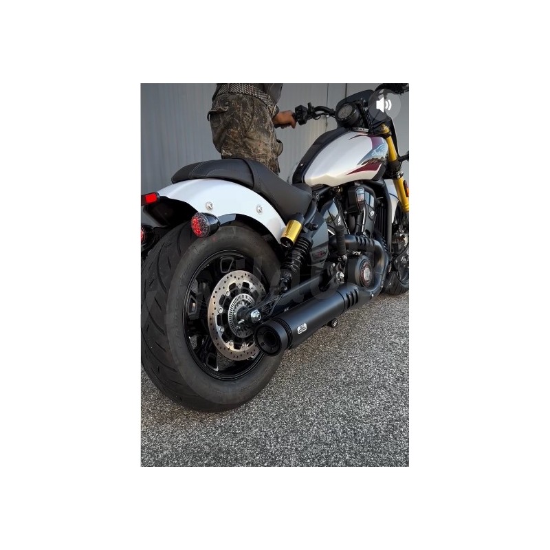 EXHAUST MUFFLER SLIP-ON MCJ 2INTO1 EDITION 100 EU APPROVED INDIAN SCOUT  2025-2026