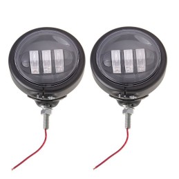 BLACK DAYMAKER LED BRACKETS SPOTLIGHT 4.5" KIT HARLEY DAVIDSON FLH TOURING 1999-23