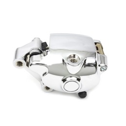 BRAKE CALIPER LEFT FRONT 4 PISTON CHROME HARLEY DAVIDSON XL SPORTSTER 2007-2013