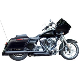 AUSPUFF SCHALLDÄMPFER SLIP-ON S&S MK45 THRUSTER SCHWARZEN HARLEY DAVIDSON FLH FLT TOURING 1995-2016