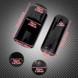 SCHWARZES GABELABDECKUNGS DELUXE KIT HARLEY DAVIDSON SOFTAIL FXBB STREET BOB 2018-2026