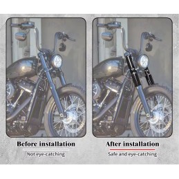 BLACK FORK COVER KIT DELUXE HARLEY DAVIDSON SOFTAIL FXBB STREET BOB 2018-2026