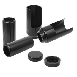 BLACK FORK COVER KIT DELUXE HARLEY DAVIDSON SOFTAIL FXBB STREET BOB 2018-2026