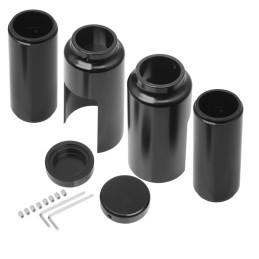 SET COPRI FORCELLA DELUXE NERI HARLEY DAVIDSON SOFTAIL FXBB STREET BOB 2018-2026