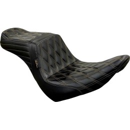 SEAT COMFORT 2-UP LE PERA TAILWHIP CHESTNUT HARLEY DAVIDSON FLSB SOFTAIL SPORT GLIDE 18-24