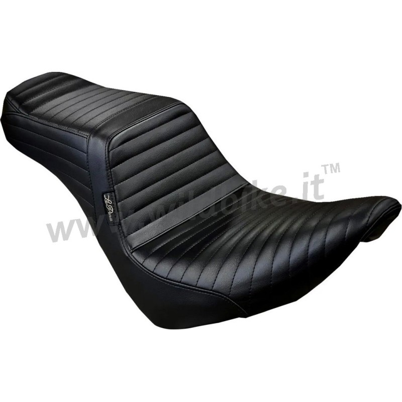 SEAT COMFORT 2-UP LE PERA TAILWHIP PLEATED HARLEY DAVIDSON FXLR SOFTAIL LOW RIDER 18-24