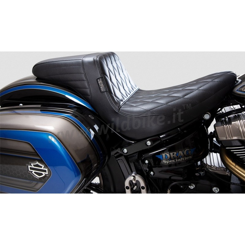 SEAT COMFORT 2-UP LE PERA KICKFLIP DIAMOND HARLEY DAVIDSON FLSB SOFTAIL SPORT GLIDE 18-24