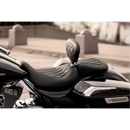 2-UP SEAT MUSTANG TRIPPER™ DIAMOND DELUXE HARLEY DAVIDSON FLH FLT TOURING 2008-2023