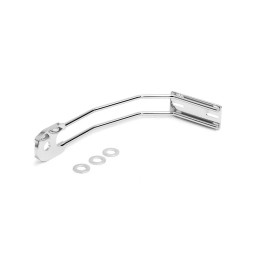 SUPPORT DE PLAQUE D'IMMATRICULATION UNIVERSEL CHROMÉ ROUE POUR MOTO CUSTOM ET HARLEY DAVIDSON