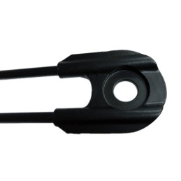 UNIVERSAL BLACK LICENSE PLATE MOUNT FOR WHEEL CUSTOM MOTORCYCLE AND HARLEY DAVIDSON