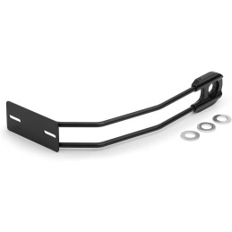 SUPPORTO PORTATARGA UNIVERSALE NERO SU RUOTA MOTO CUSTOM E HARLEY DAVIDSON