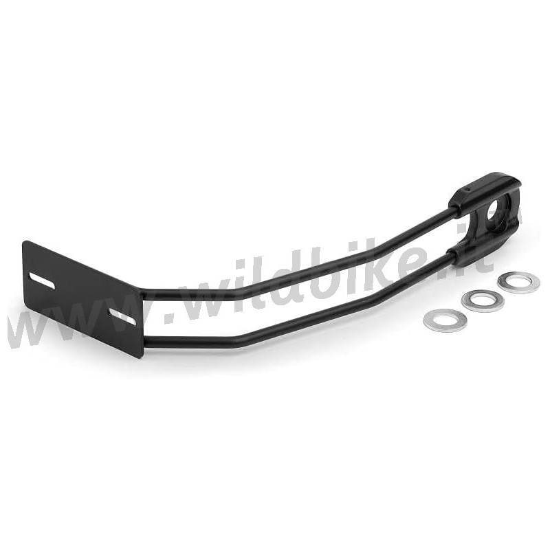 SUPPORT DE PLAQUE D'IMMATRICULATION UNIVERSEL NOIR ROUE POUR MOTO CUSTOM ET HARLEY DAVIDSON