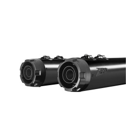 BLACK EXHAUSTS MUFFLERS SLIP-ON 4.5" ZARD GA EU APPROVED HARLEY DAVIDSON FLH FLT TOURING 17-24