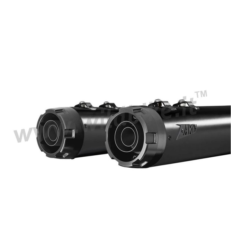 POTS D'ÉCHAPPEMENTS SLIP-ON 4.5" ZARD GA NOIR APPROUVÉ EU HARLEY DAVIDSON FLH FLT TOURING 17-24
