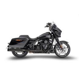 BLACK EXHAUSTS MUFFLERS SLIP-ON 4.5" ZARD GA ECLIPSE EU APPROVED HARLEY DAVIDSON FLH FLT TOURING 17-24