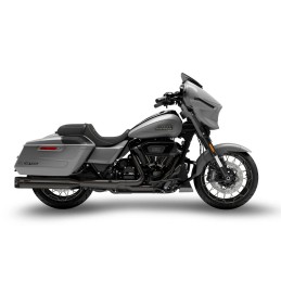 POTS D'ÉCHAPPEMENTS SLIP-ON 4.5" ZARD GA ECLIPSE NOIR APPROUVÉ EU HARLEY DAVIDSON FLH FLT TOURING 17-24