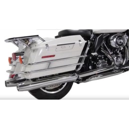 SISTEMA COLLETTORI DOPPI WYATT DRESSER CROMATI SCARICHI HARLEY DAVIDSON FLH FLT TOURING 95-16