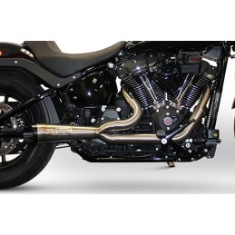 EXHAUST 2-INTO-1 TBR SHORTY TURN-OUT INOX HARLEY DAVIDSON SOFTAIL FXLRS 117 LOW RIDER S 2025