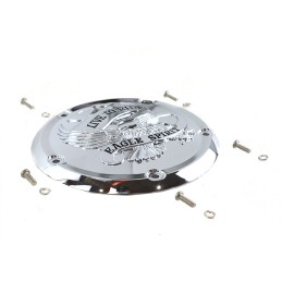 KUPPLUNGS ABDECKUNG  EAGLE SPIRIT LIVE TO RIDE CHROME HARLEY DAVIDSON SOFTAIL 2018-2024