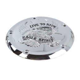 COPERCHIO FRIZIONE EAGLE SPIRIT LIVE TO RIDE CROMATO HARLEY DAVIDSON SOFTAIL 2018-2024