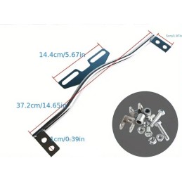 CHROME AUXILIARY UNIVERSAL SPOTLIGHT HALOGEN KIT CUSTOM MOTORCYCLE AND HARLEY DAVIDSON