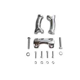 RISER COMPLETO KIT ALZA MANUBRIO 4.5" 115 MM CROMATO PER HARLEY DAVIDSON