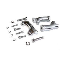 RISER COMPLETO KIT ALZA MANUBRIO 4.5" 115 MM 56290-05 CROMATO PER HARLEY DAVIDSON