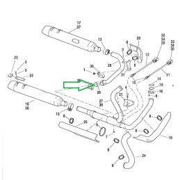 JOINT POUR COLLECTEUR POT ÉCHAPPEMENT OEM 66813-09 HARLEY DAVIDSON FLH FLT TOURING 2009-2016